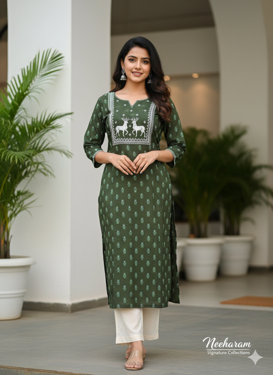 Avaasa Cotton Kurthi 11