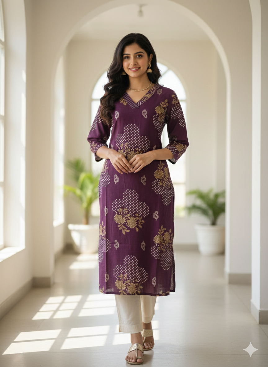 Vatican Cotton kurthi