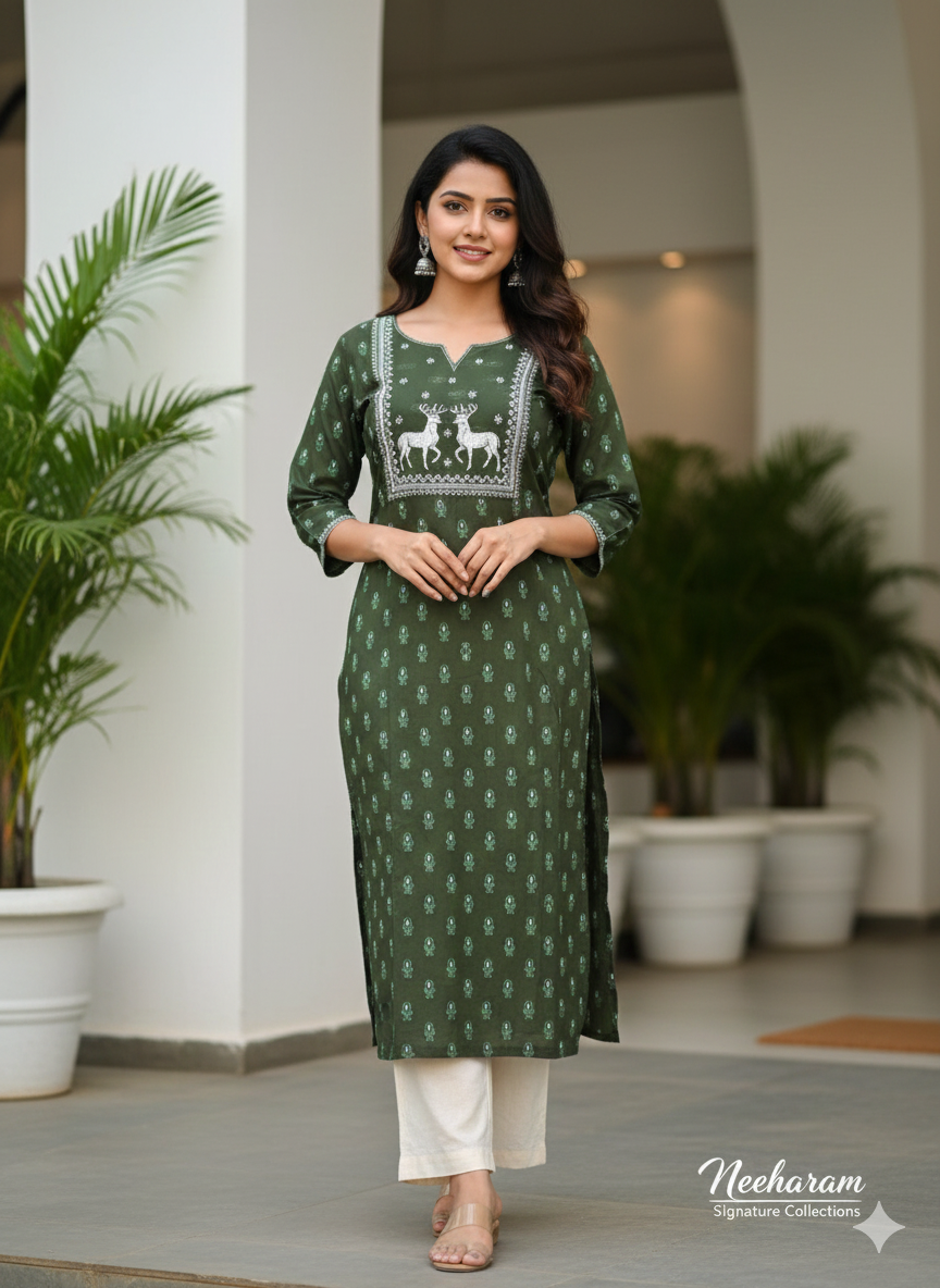 Avaasa Cotton Kurthi 11