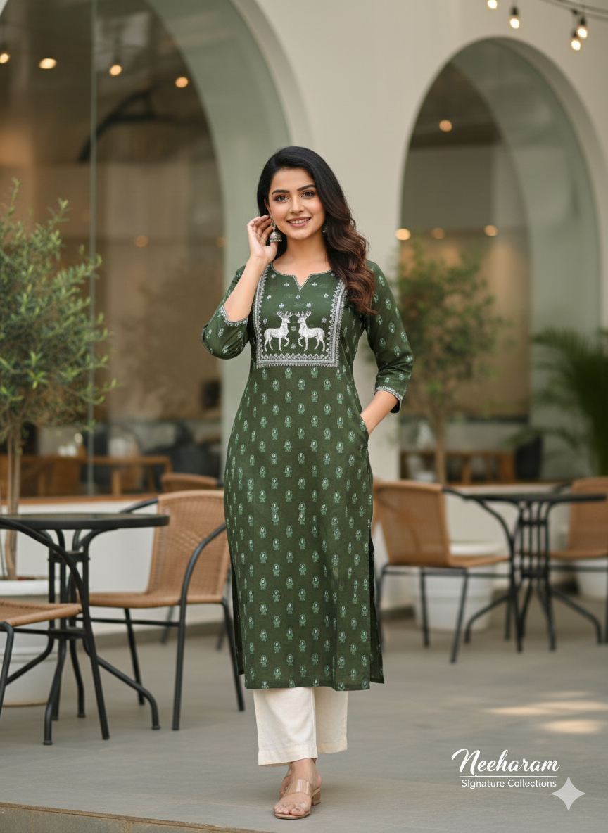Avaasa Cotton Kurthi 11