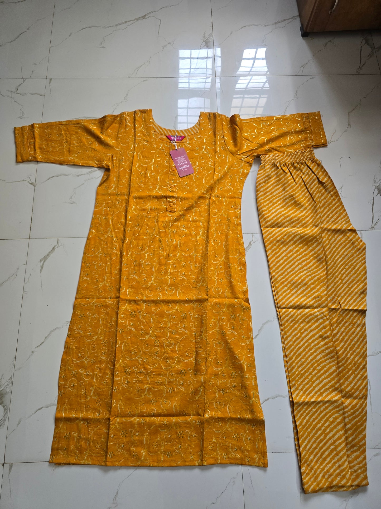 Cotton 2 piece kurthi