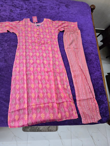 Cotton 2 piece kurthi