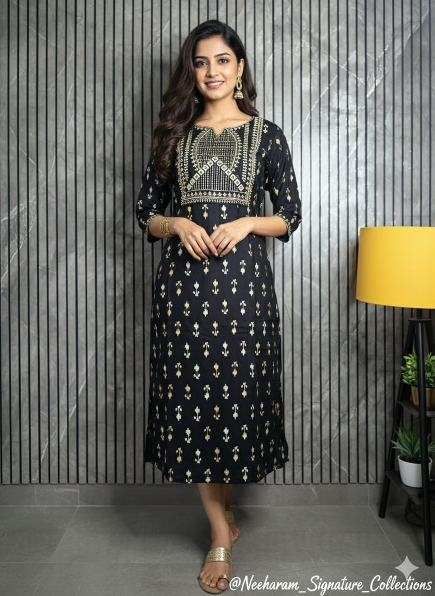 Avaasa Cotton Kurthi  07