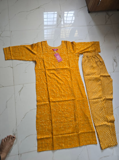 Cotton 2 piece kurthi