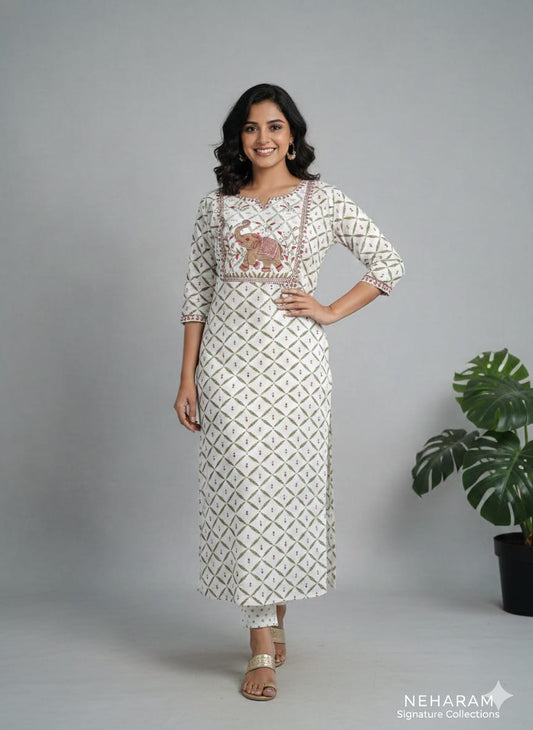Avaasa Cotton Kurthi 09