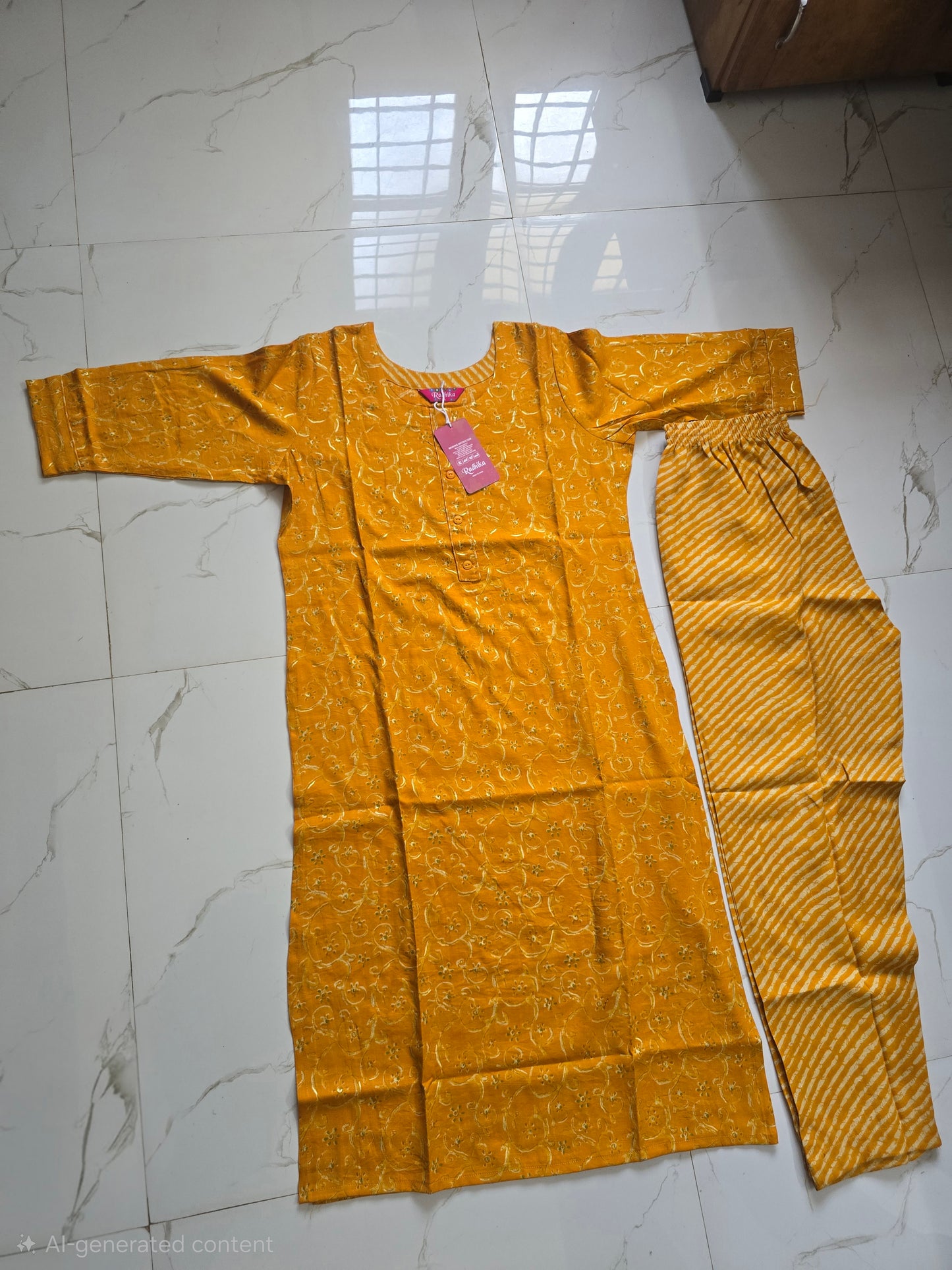 Cotton 2 piece kurthi